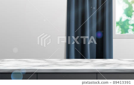 Clean kitchen countertop 89413391