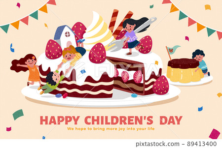 Happy Children's Day banner 89413400