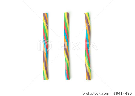 Tasty gummy candies isolated on white background Tasty gummy candies isolated on white background 89414489