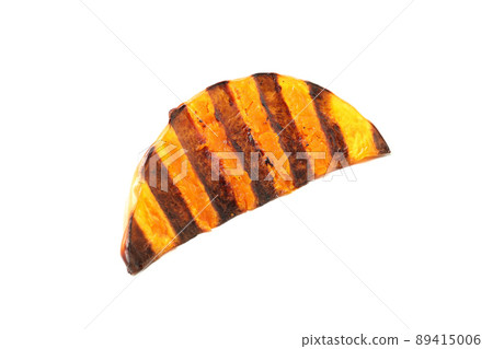 Tasty baked pumpkin isolated on white background Tasty baked pumpkin isolated on white background 89415006