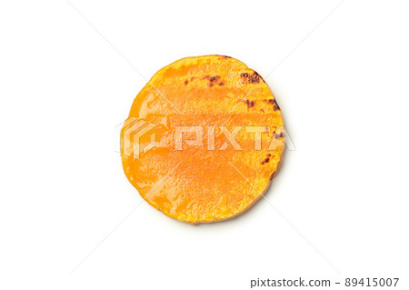 Tasty baked pumpkin isolated on white background Tasty baked pumpkin isolated on white background 89415007