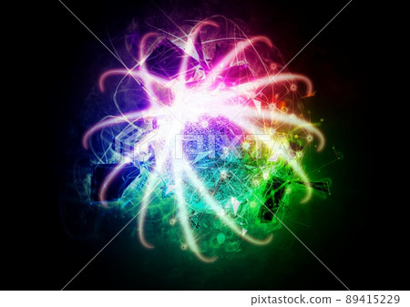 3d illustration of a shining sphere 89415229