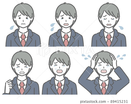 哭泣表情的力度,西裝青年 哭泣表情的力度,西裝青年 89415231