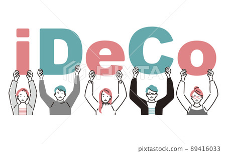 具有 iDeCo 角色的男性和女性 89416033