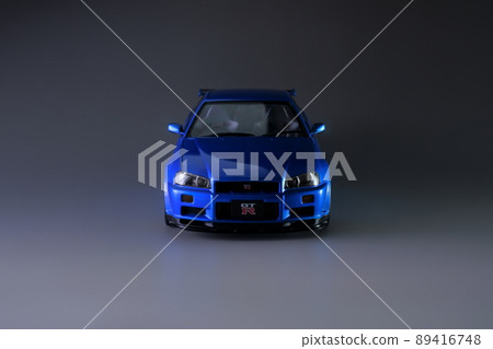 Nissan Skyline GT-R V Spec (R34) Bayside Blue Plastic Model 1/24 Scale 89416748