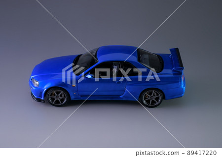 Nissan Skyline GT-R V Spec (R34) Bayside Blue Plastic Model 1/24 Scale 89417220