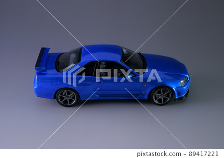 Nissan Skyline GT-R V Spec (R34) Bayside 藍色塑料模型 1/24 比例 Nissan Skyline GT-R V Spec (R34) Bayside 藍色塑料模型 1/24 比例 89417221