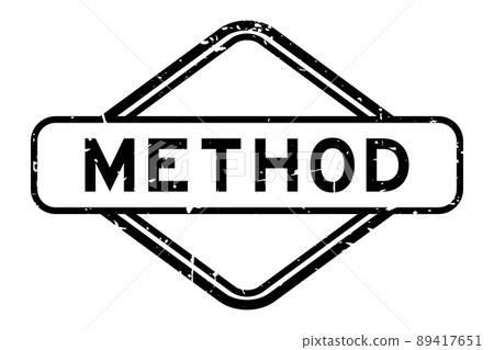 Grunge black method word rubber seal stamp on white background Grunge black method word rubber seal stamp on white background 89417651