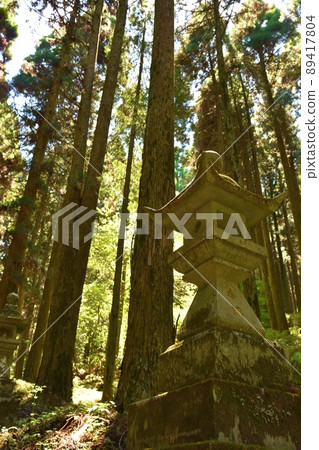 熊本,春天的上色見熊野座神社的燈籠 熊本,春天的上色見熊野座神社的燈籠 89417804
