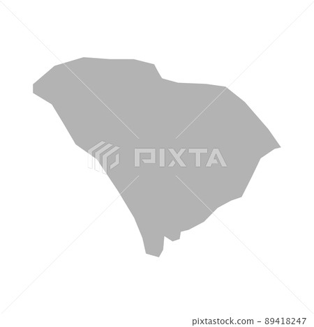 South Carolina map vector icon on white background South Carolina map vector icon on white background 89418247