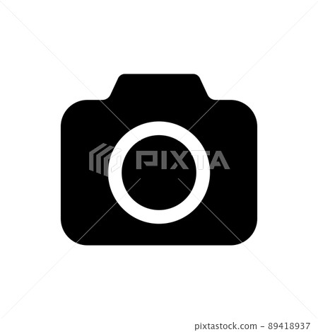 Camera vector icon isolated on white background - Stock Illustration ...