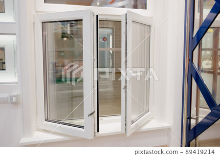 Modern window profile.Plastic Window Detail 89419214
