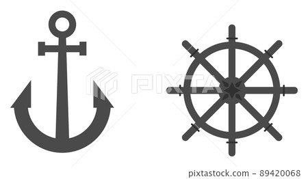 船用錨和船舵圖解 89420068