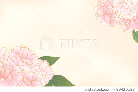 春天的花朵/植物,淺粉色漸變雙櫻花(牡丹櫻花)框架,水彩背景 春天的花朵/植物,淺粉色漸變雙櫻花(牡丹櫻花)框架,水彩背景 89420188