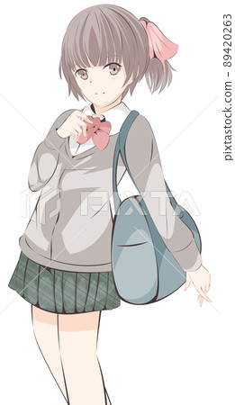 Girl high school girl Girl high school girl 89420263