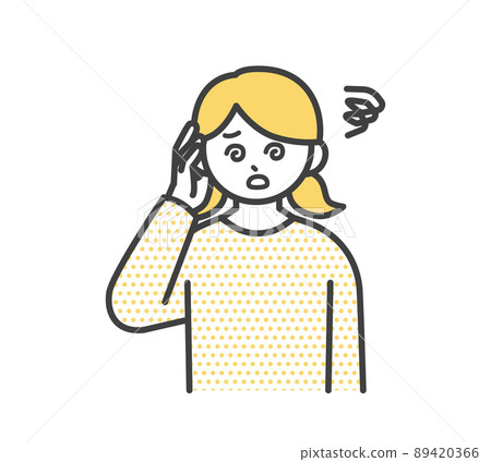 Illustration material of a dazzling girl Illustration material of a dazzling girl 89420366