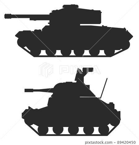 Cross-section illustration of a tank belonging to the Army used in the war 89420450