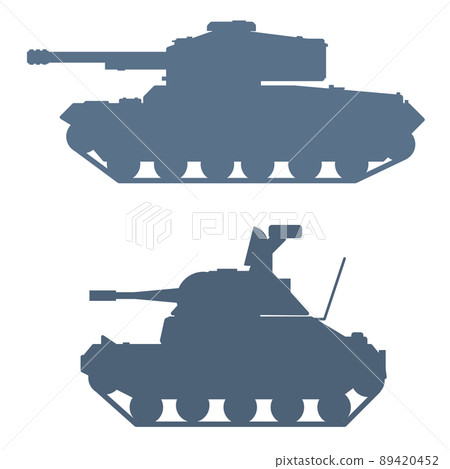 Cross-section illustration of a tank belonging to the Army used in the war 89420452
