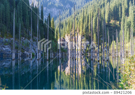 Kolsay lake - mountain lake in Kazakhstan Kolsay lake - mountain lake in Kazakhstan 89421206