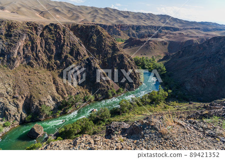 Charyn canyon in Kazakhstan 89421352