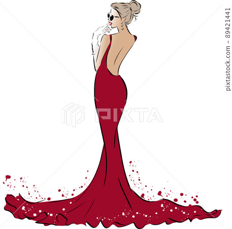 穿美人魚裙的女人 89421441