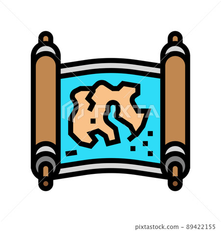map medieval color icon vector illustration map medieval color icon vector illustration 89422155