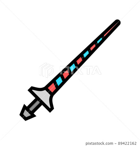 lance medieval color icon vector illustration lance medieval color icon vector illustration 89422162