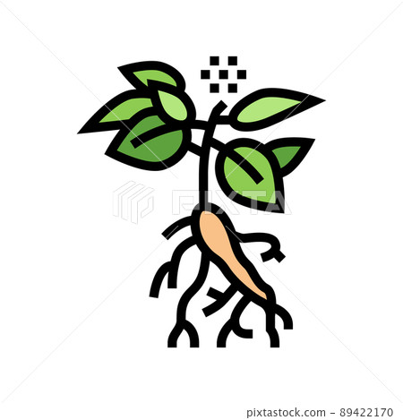 ginseng plant color icon vector illustration ginseng plant color icon vector illustration 89422170