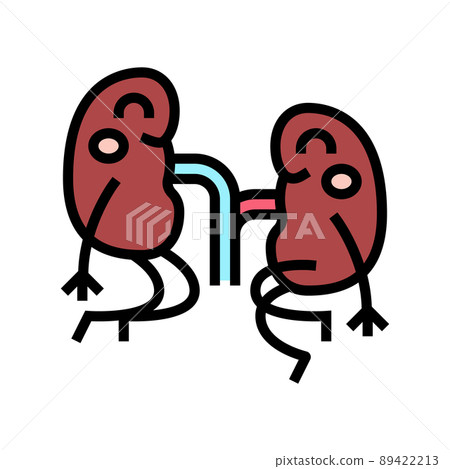 kidneys healthcare color icon vector illustration 89422213