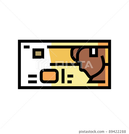 shekel ils color icon vector illustration 89422288