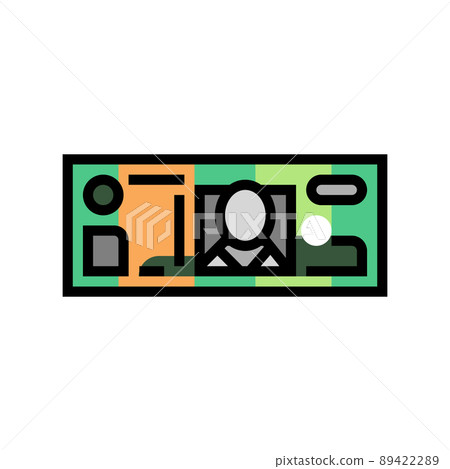 australian dollar color icon vector illustration 89422289