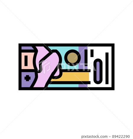 franc chf color icon vector illustration 89422290