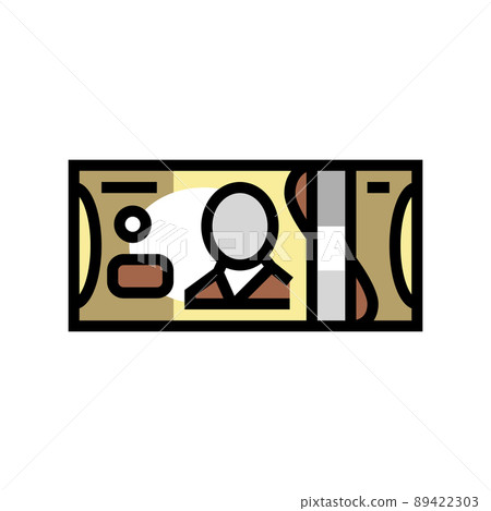 canadian dollar cad color icon vector illustration 89422303