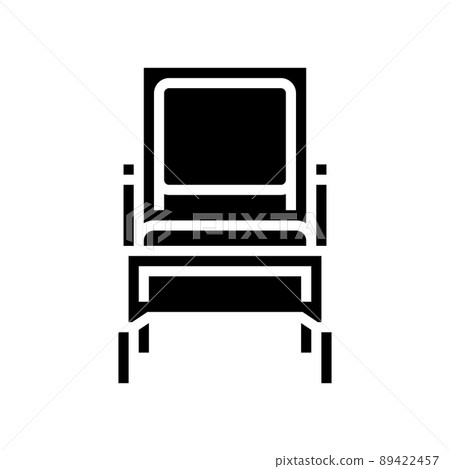 rattan patio chair glyph icon vector illustration rattan patio chair glyph icon vector illustration 89422457