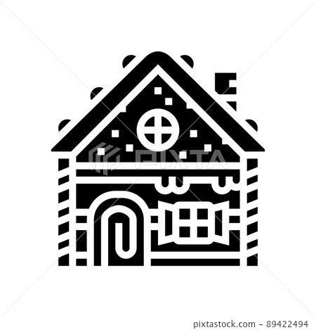 gingerbread house glyph icon vector illustration gingerbread house glyph icon vector illustration 89422494
