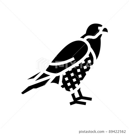 falcon bird glyph icon vector illustration falcon bird glyph icon vector illustration 89422562