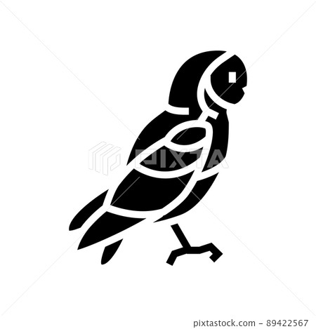 owl bird glyph icon vector illustration owl bird glyph icon vector illustration 89422567