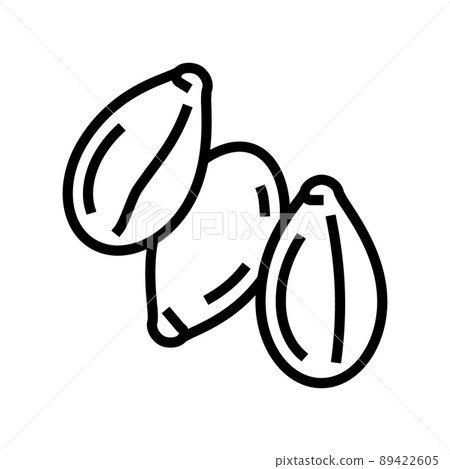 sesame seed line icon vector illustration 89422605