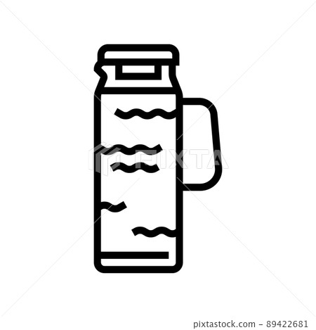 iced tea pitcher line icon vector illustration iced tea pitcher line icon vector illustration 89422681