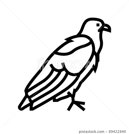 eagle bird line icon vector illustration eagle bird line icon vector illustration 89422840