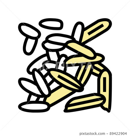 rice seed color icon vector illustration rice seed color icon vector illustration 89422904