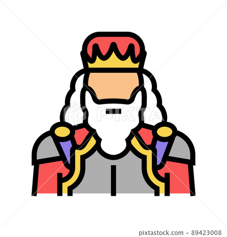 king fairy tale color icon vector illustration king fairy tale color icon vector illustration 89423008
