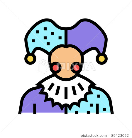 jester fairy tale color icon vector illustration jester fairy tale color icon vector illustration 89423032