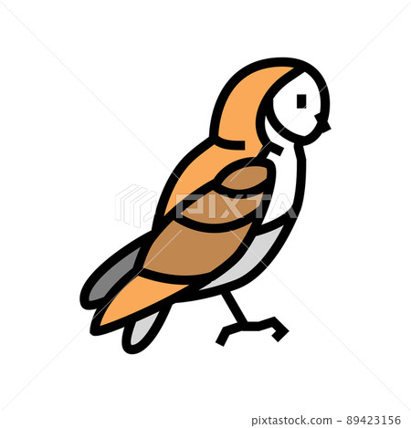 owl bird color icon vector illustration 89423156