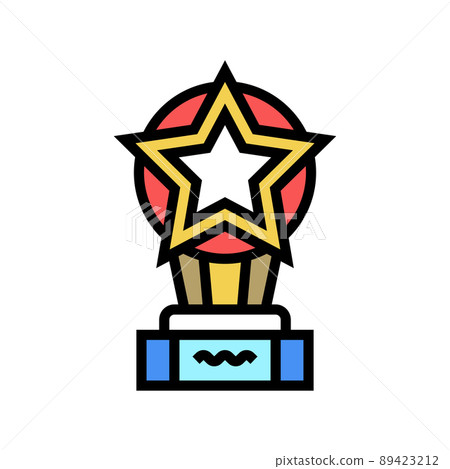 star award color icon vector illustration 89423212