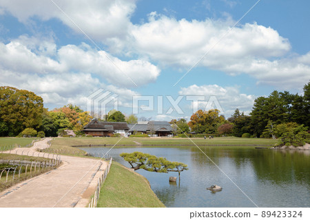 Korakuen Japanese traditional garden in Okayama, Japan Korakuen Japanese traditional garden in Okayama, Japan 89423324
