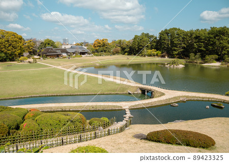 Korakuen Japanese traditional garden in Okayama, Japan Korakuen Japanese traditional garden in Okayama, Japan 89423325