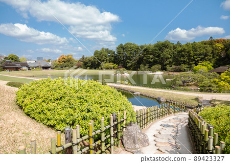 Korakuen Japanese traditional garden in Okayama, Japan Korakuen Japanese traditional garden in Okayama, Japan 89423327