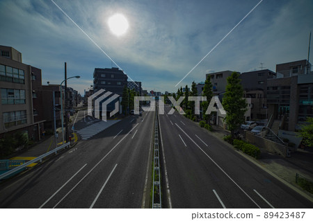 Transportation on Kanpachi-dori Cityscape around Kamata [Transportation image] 89423487
