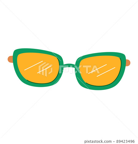 Stylish sunglasses - modern flat design single isolated object Stylish sunglasses - modern flat design single isolated object 89423496